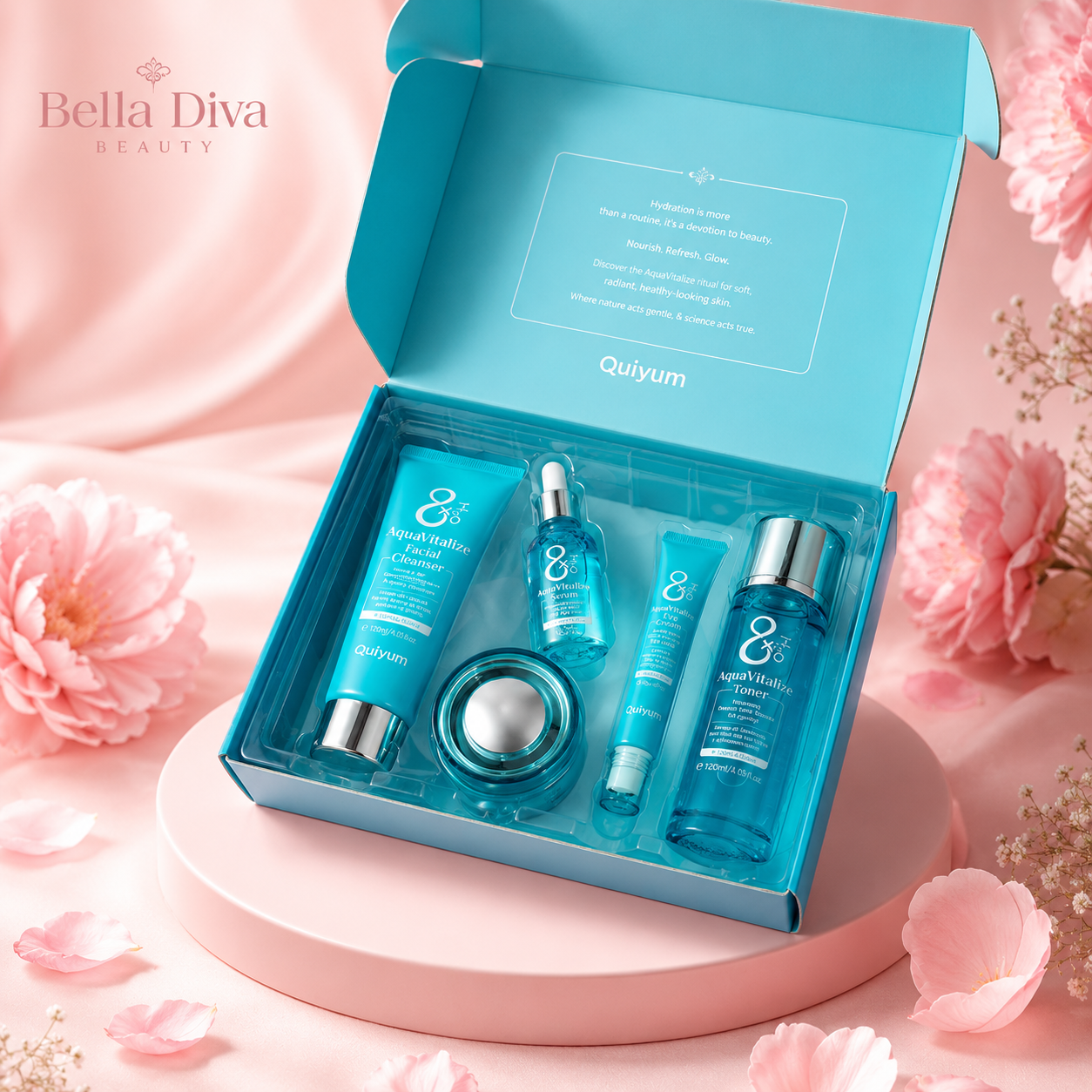 AquaVitalize 5-Piece Deep Hydration Set — Flood, Smooth, Glow.