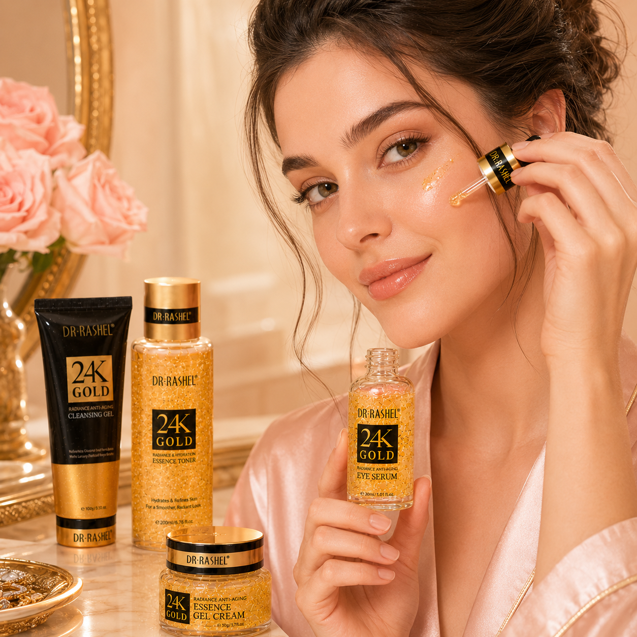 24K Gold Rejuvenation Set- Glow golden and younger with every use